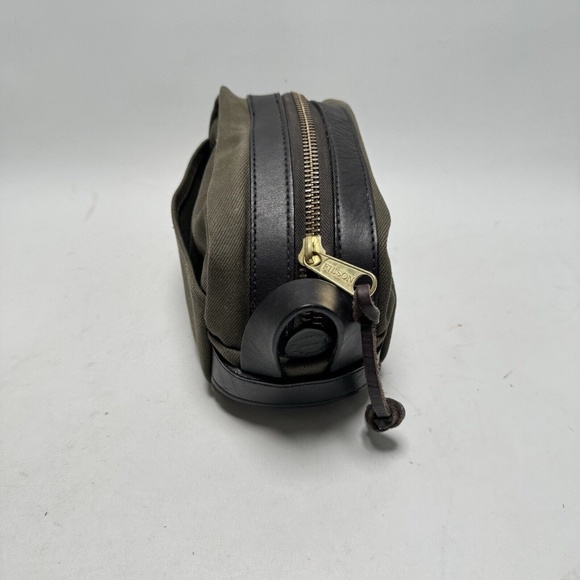 Filson Bags Vintage Filson Tin Cloth Leather Dopp Toiletry Shave